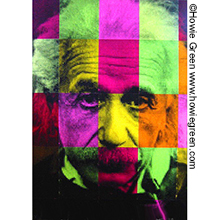 Albert Einstein pop art portrait