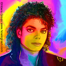 Michael Jackson pop art portrait