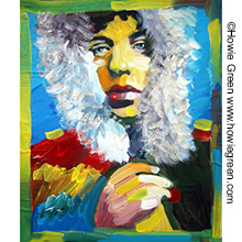 Mick Jagger pop art portrait