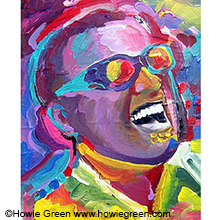 Ray Charles pop art portrait