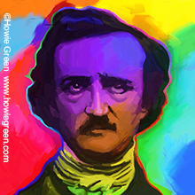 Edgar Allen Poe pop art portrait