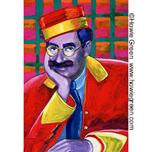 Groucho Marx pop art portrait