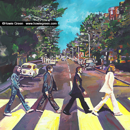 abbey road album cover painting