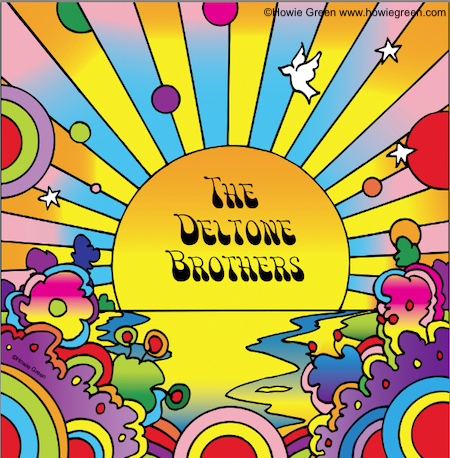 Deltone Brothers Pop Art album cover painting