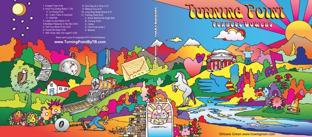 Terrell Bowers Pop Art album cover painting