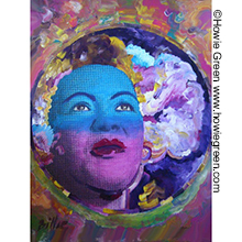 Billie Holiday pop art portrait