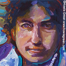 Bob Dylan pop art portrait