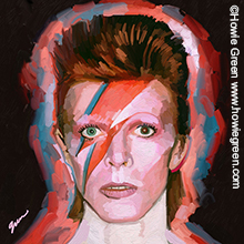 David Bowie pop art portrait
