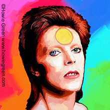 David Bowie pop art portrait
