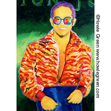 Elton John pop art portrait