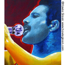 Freddie Mercury pop art portrait