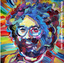 Jerry Garcia pop art portrait