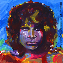 Jim Morrison pop art portrait
