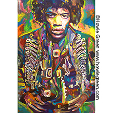 Jimi Hendrix pop art portrait