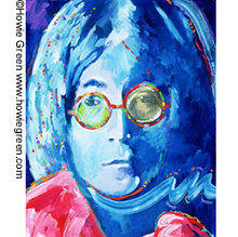 John Lennon pop art portrait