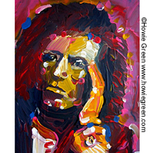 Keith Richards pop art portrait