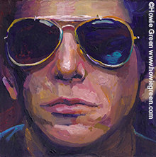 Lou Reed portrait painting