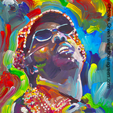 Stevie Wonder pop art portrait