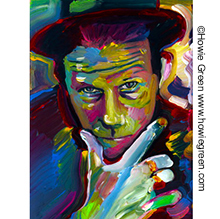 Tom Waits pop art portrait