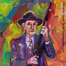 William Burroughs pop art portrait