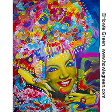 Carmen Miranda pop art portrait