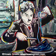 Charlie Chaplin pop art portrait