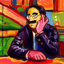 Groucho Marx pop art portrait