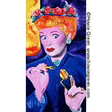 Lucy Lucille Ball pop art portrait