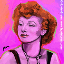 Lucille Ball Lucy pop art portrait