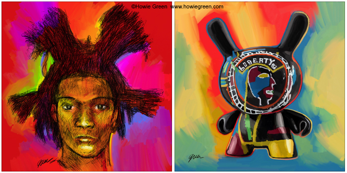 Jean Michael Basquiat pop art portrait