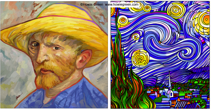 Vincent Van Gogh Pop Art portrait