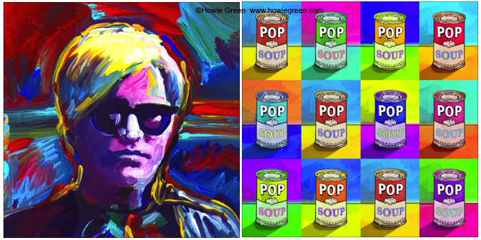 Andy Warhol Pop Art portrait